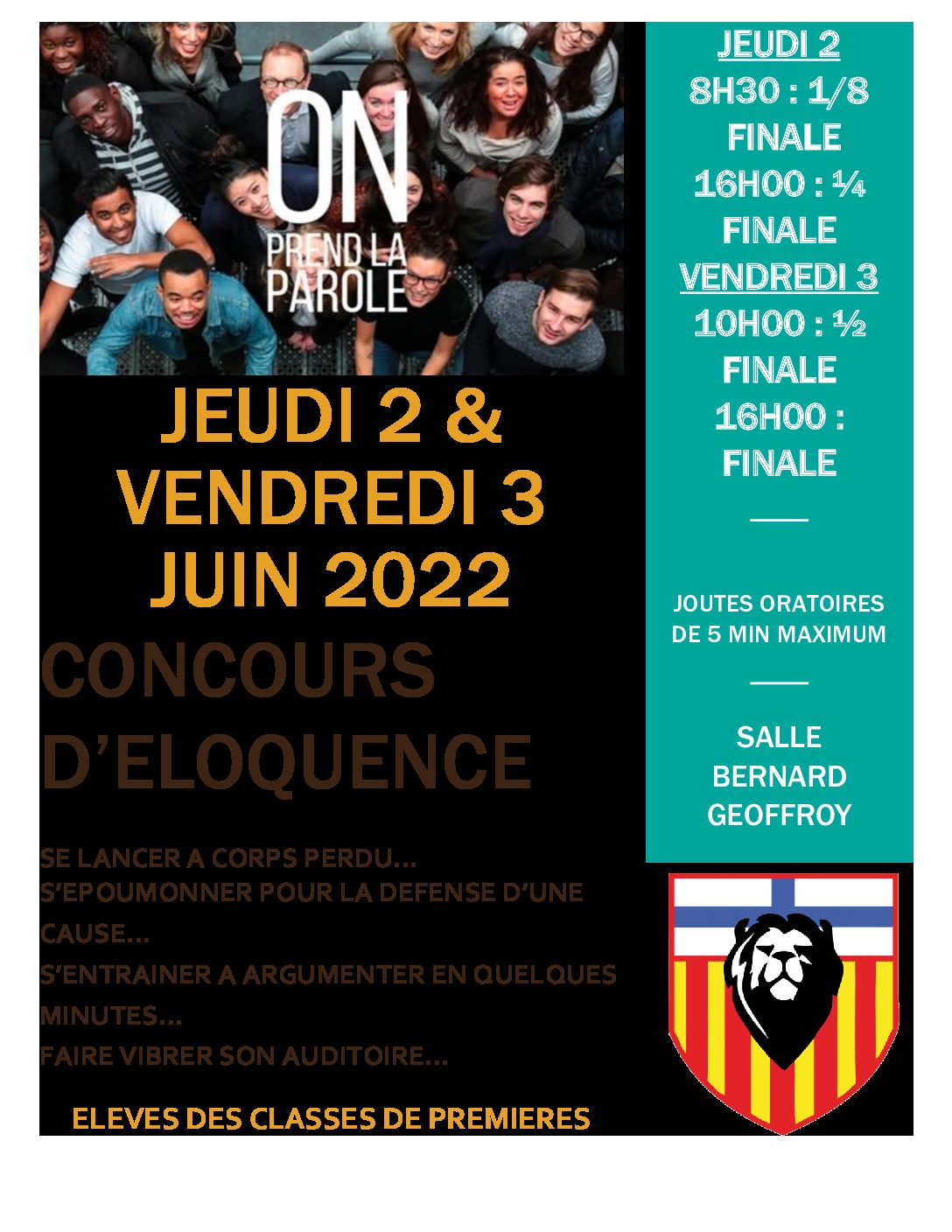 Concours d’Eloquence – Prix Théo Lombard