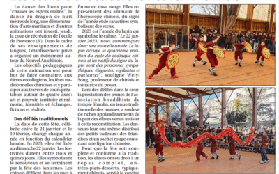 Retour sur le nouvel an chinois à Provence!