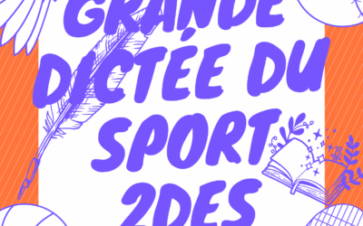 SAMEDI 27 SEPTEMBRE la grande dictée du sport