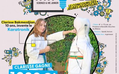 Clarisse BAKMEZDJIAN (6e4) lauréate du concours INNOVEZ de Science et Vie Junior